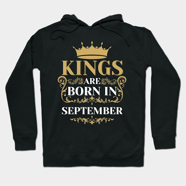 kings are born in september Hoodie by Toywuzhere